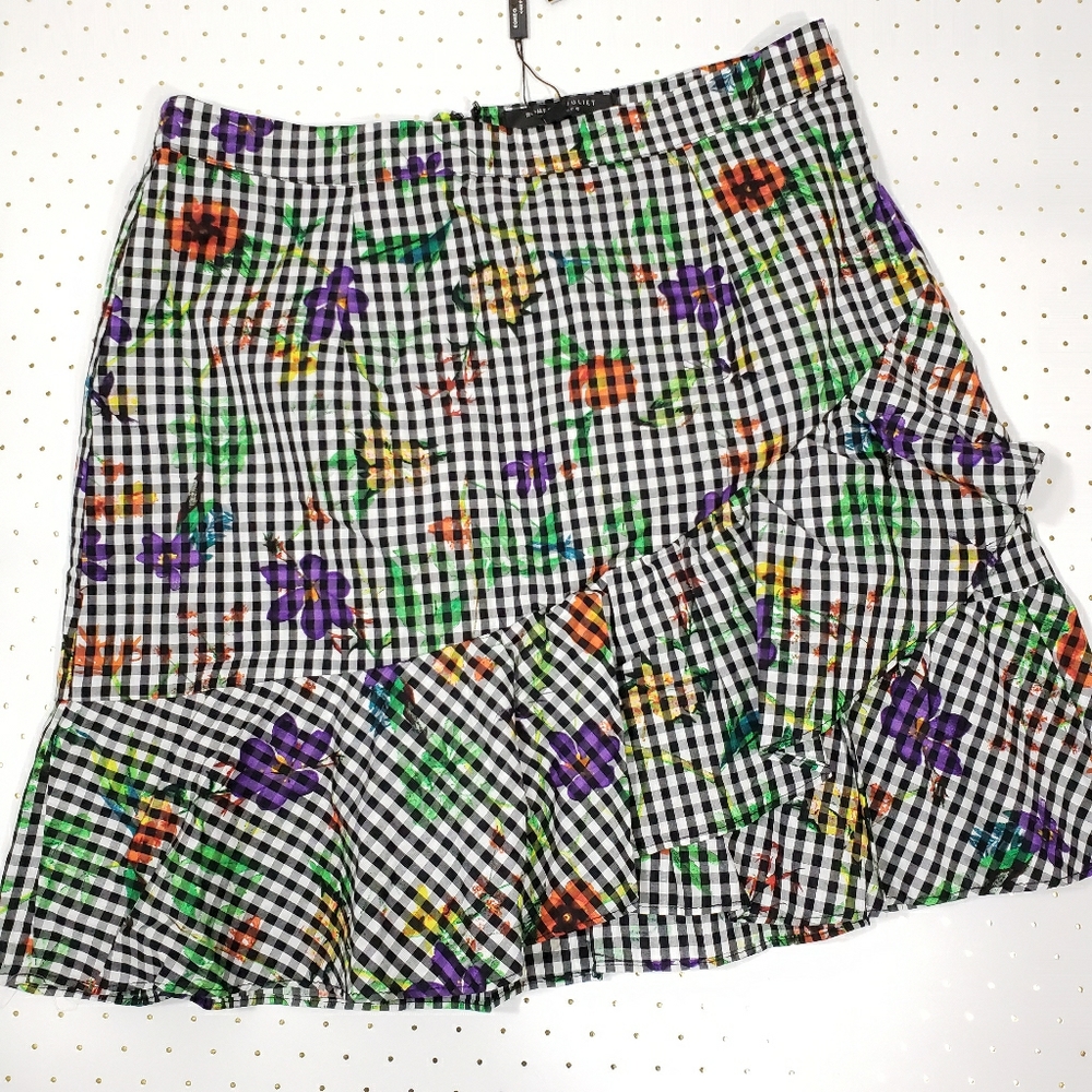 🌟Closet Closing🌟 Floral Plaid Skirt